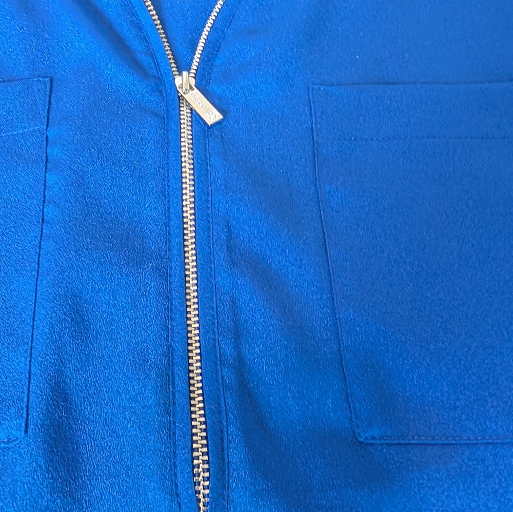 Calvin klein Blue Women's Blouse with Zipper - Picture 10 of 11